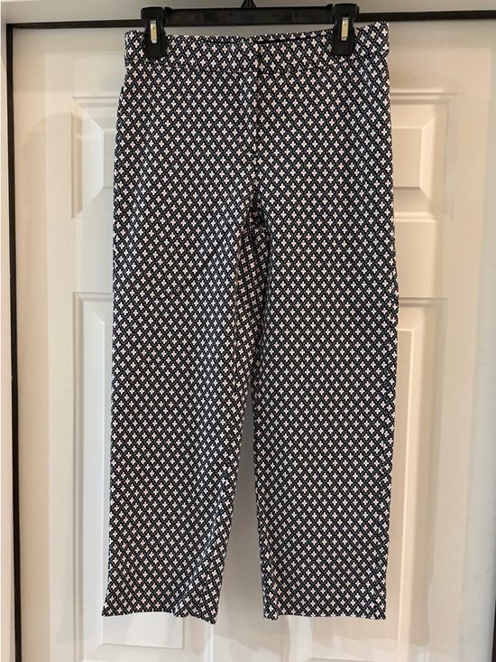 J. Jill Pants - J. Jill Ankle Pants with floral geometric pattern